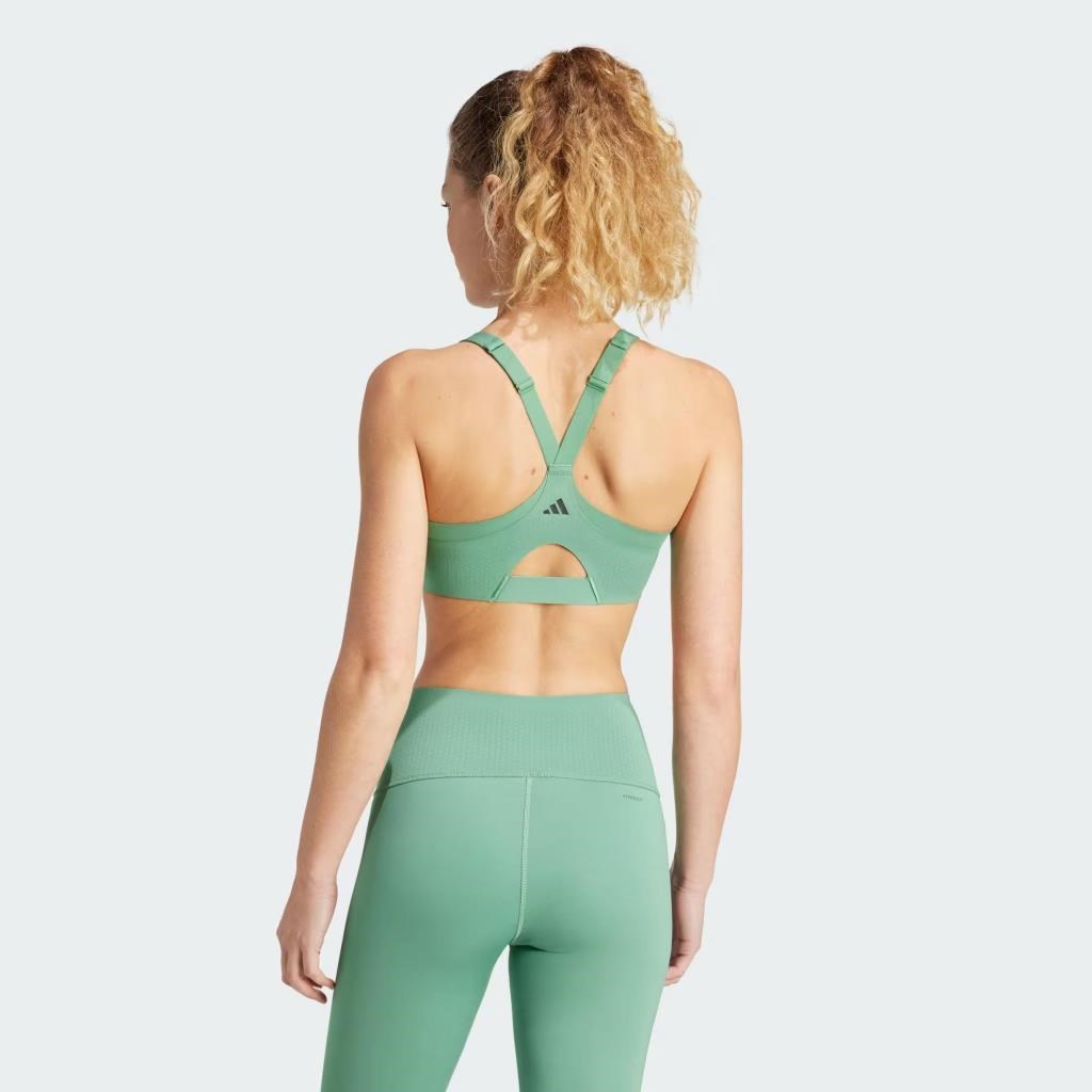 Adidas IT6655 TLRD Impact Luxe Destekli Pedli Yeşil Sporcu Brası 