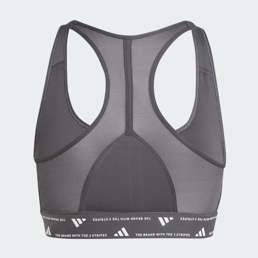 Adidas IU1708 Power Impact Train Medium-Support 3-Stripes Bra Siyah