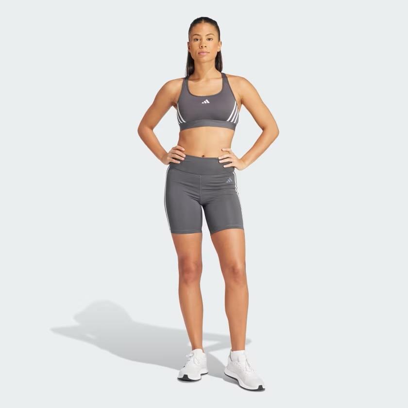 Adidas IU1708 Power Impact Train Medium-Support 3-Stripes Bra Siyah