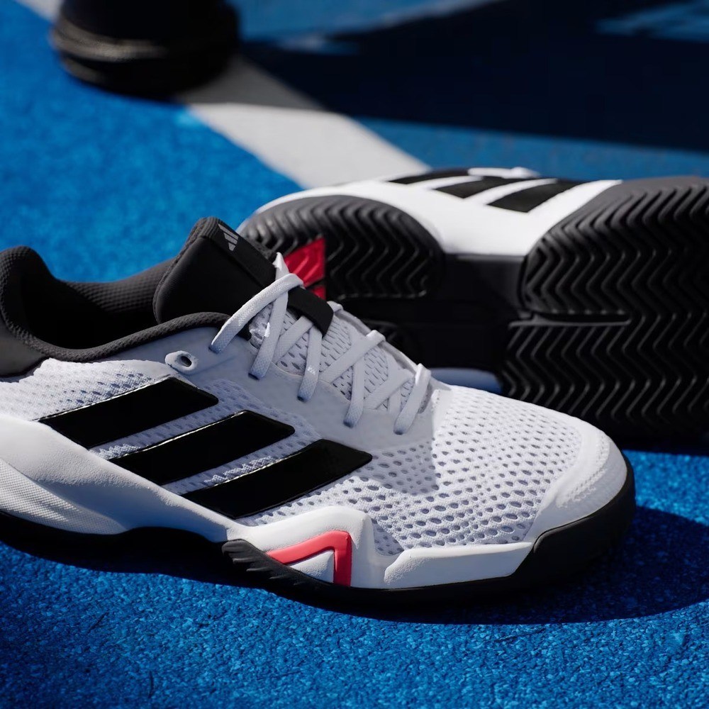 Adidas JQ9127 Barricade Sert & Toprak Kort Çocuk Tenis Ayakkabısı Beyaz