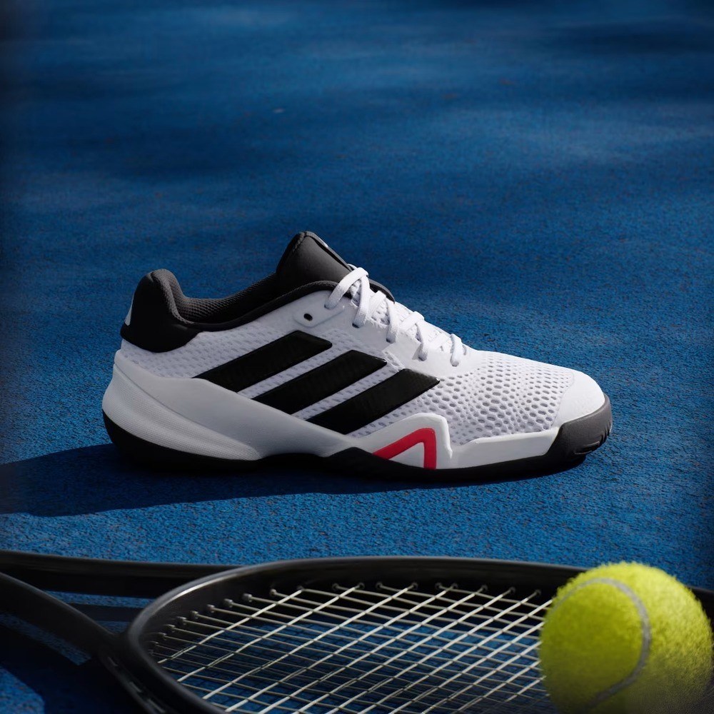 Adidas JQ9127 Barricade Sert & Toprak Kort Çocuk Tenis Ayakkabısı Beyaz