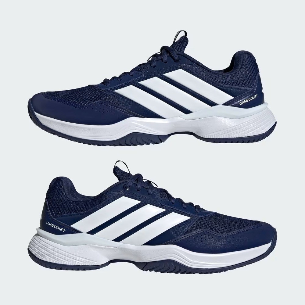 Adidas KI2863 GameCourt 3 Sert & Toprak Kort Erkek Tenis Ayakkabısı Mavi
