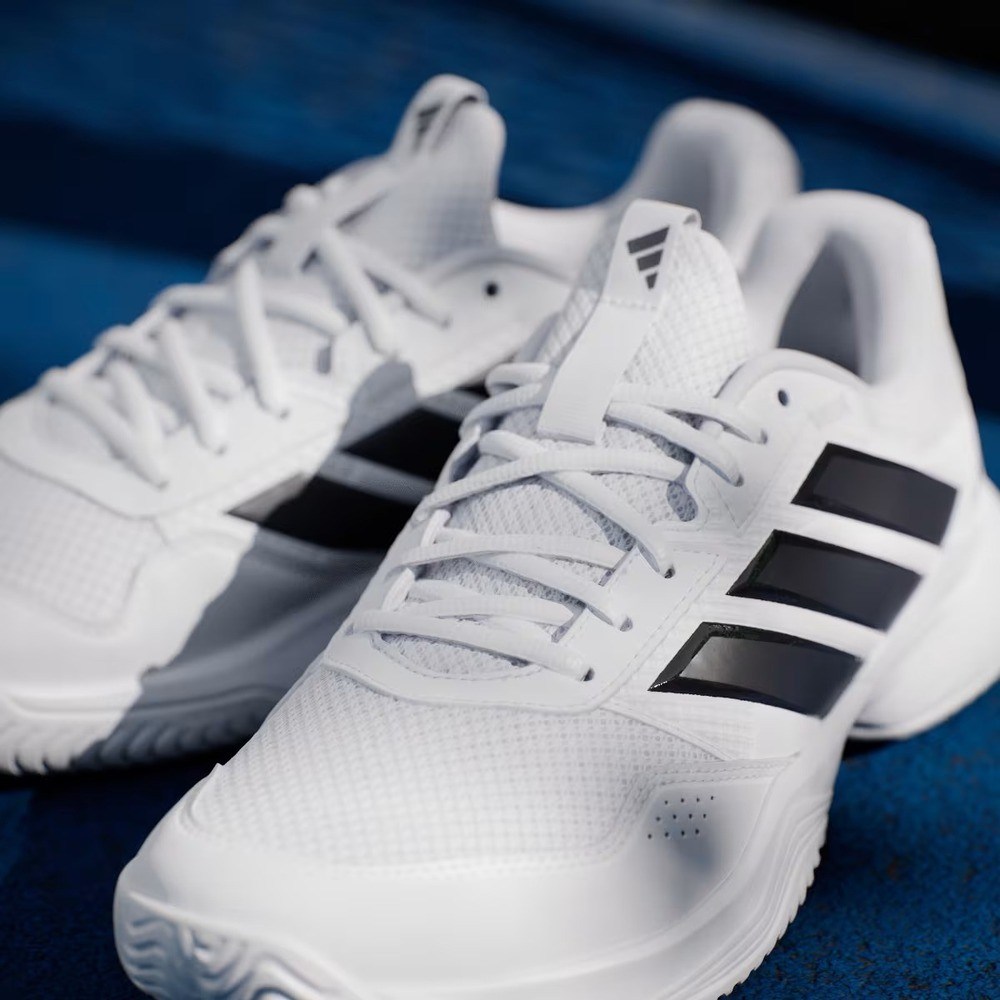 Adidas KI3595 GameCourt 3 Sert & Toprak Kort Erkek Tenis Ayakkabısı Beyaz