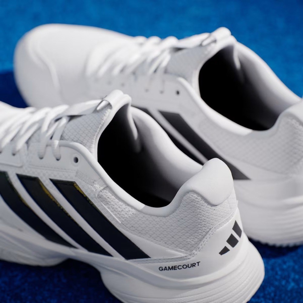 Adidas KI3595 GameCourt 3 Sert & Toprak Kort Erkek Tenis Ayakkabısı Beyaz