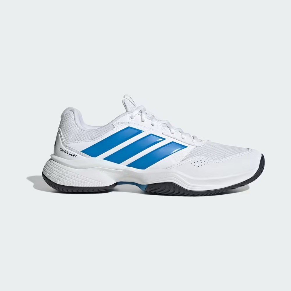 Adidas KI3596 GameCourt 3 Sert & Toprak Kort Erkek Tenis Ayakkabısı Beyaz