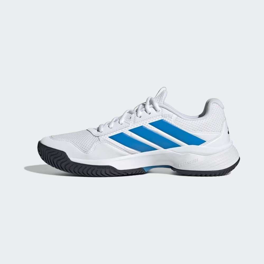 Adidas KI3596 GameCourt 3 Sert & Toprak Kort Erkek Tenis Ayakkabısı Beyaz