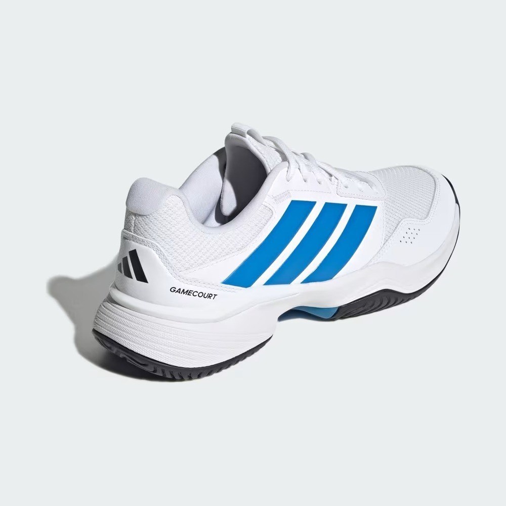 Adidas KI3596 GameCourt 3 Sert & Toprak Kort Erkek Tenis Ayakkabısı Beyaz