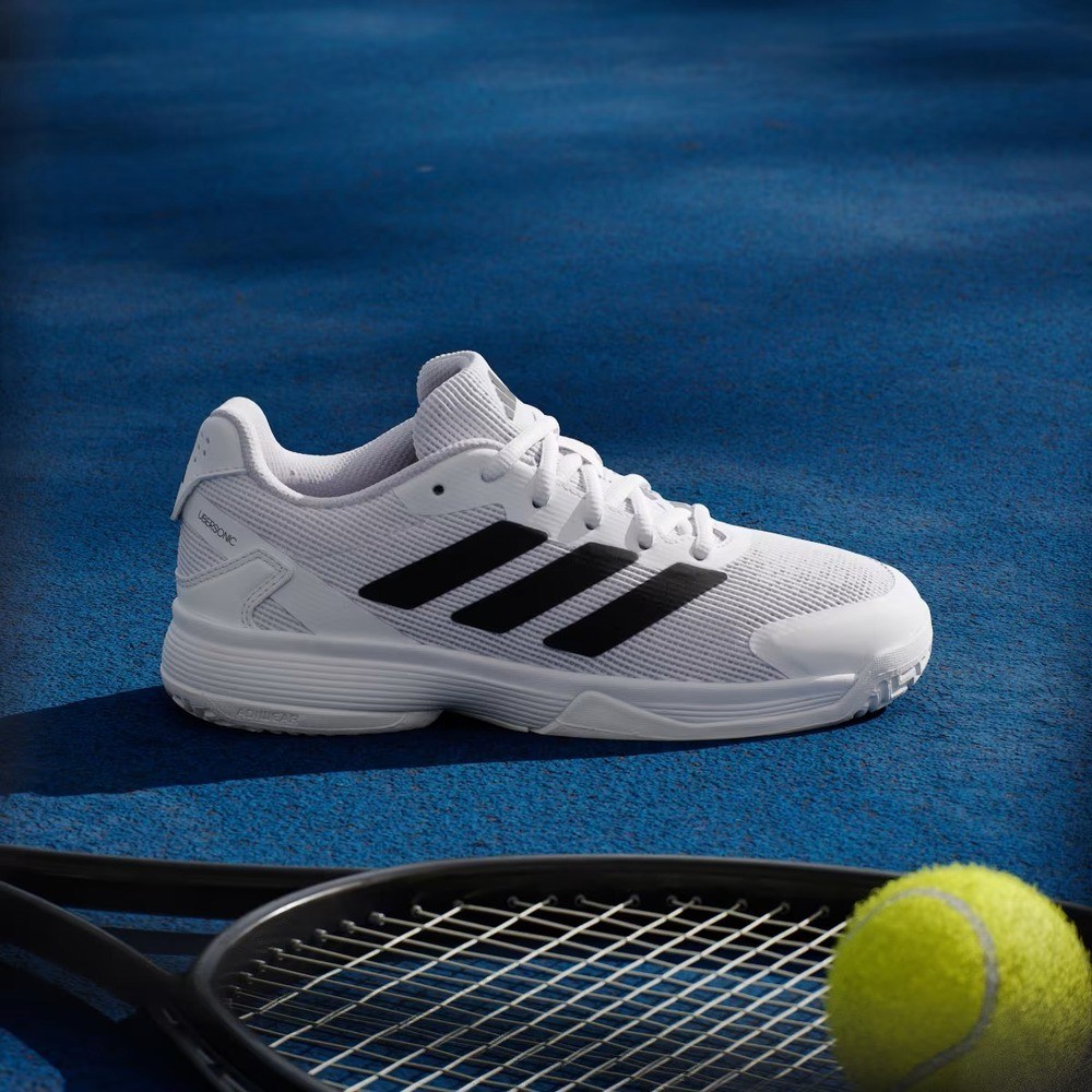 Adidas KK3850 Ubersonic Sert & Toprak Kort Çocuk Tenis Ayakkabısı Beyaz