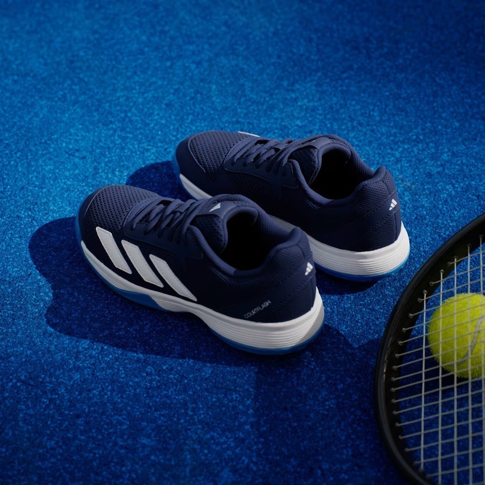 Adidas KK3857 Courtflash Sert & Toprak Kort Çocuk Tenis Ayakkabısı Mavi