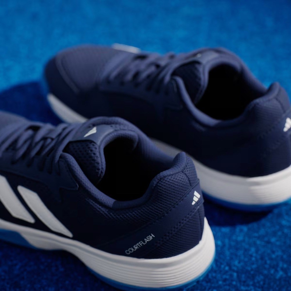 Adidas KK3857 Courtflash Sert & Toprak Kort Çocuk Tenis Ayakkabısı Mavi