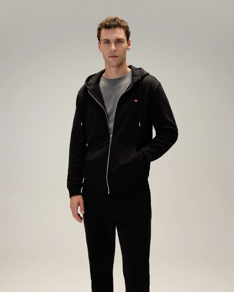 Ellesse 5WM2581-BK Erkek Fermuarlı Sweat Siyah