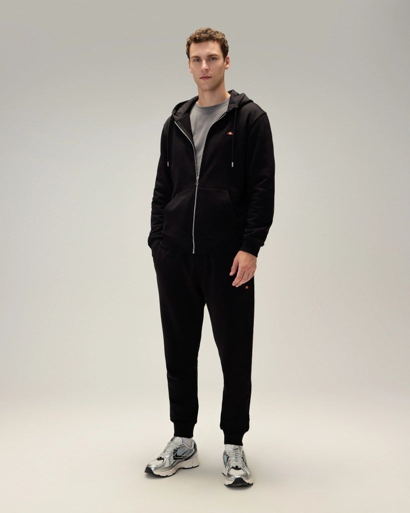 Ellesse 5WM2581-BK Erkek Fermuarlı Sweat Siyah