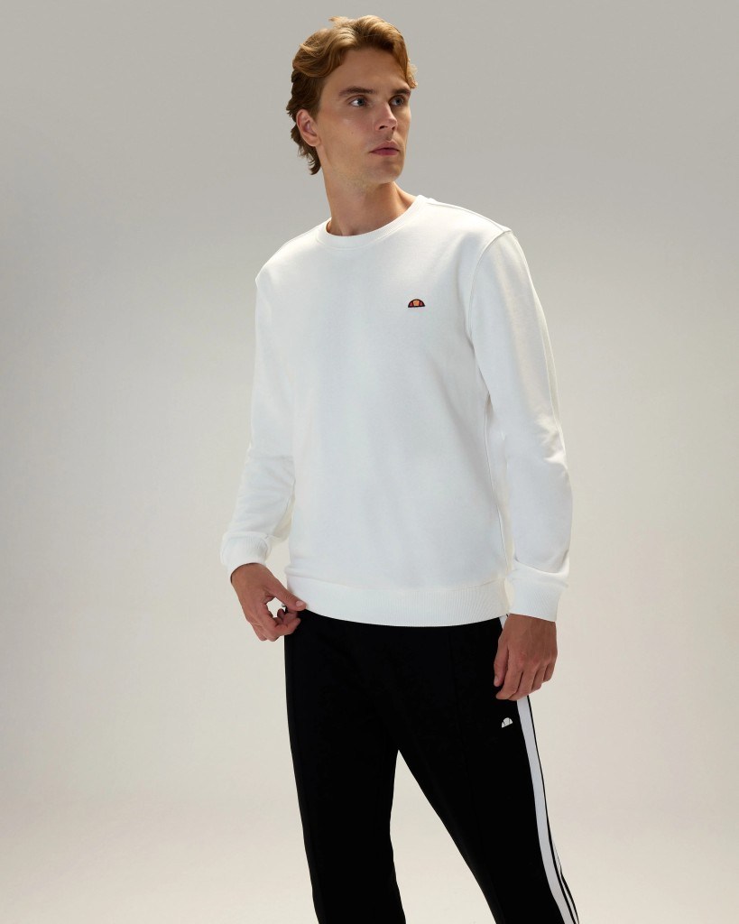 Ellesse 5WM3579-OF Erkek Sweat Kırık Beyaz