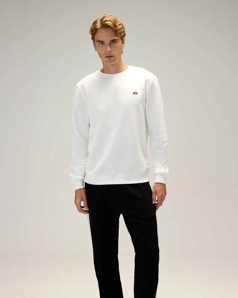 Ellesse 5WM3579-OF Erkek Sweat Kırık Beyaz
