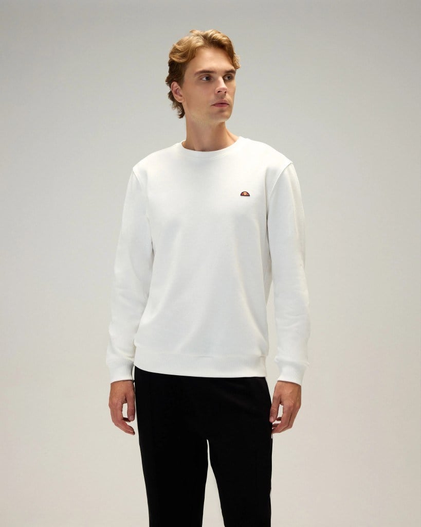 Ellesse 5WM3579-OF Erkek Sweat Kırık Beyaz
