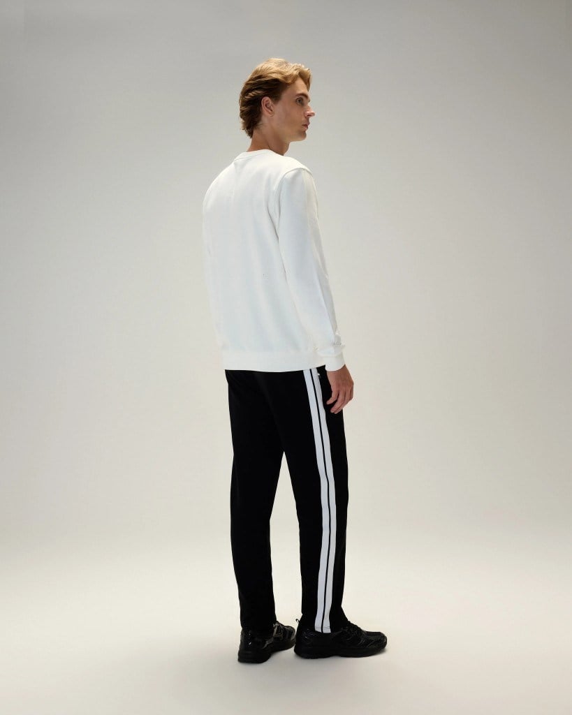 Ellesse 5WM3579-OF Erkek Sweat Kırık Beyaz