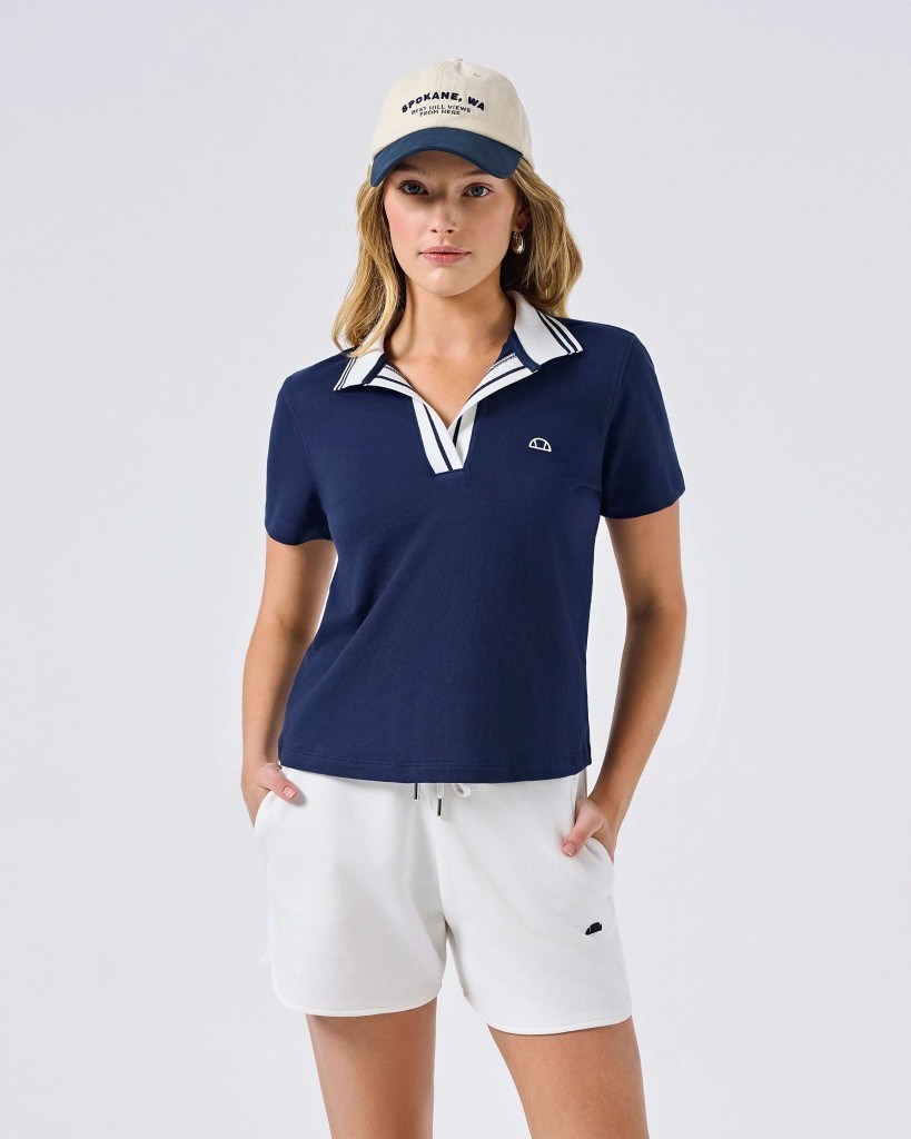 Ellesse 6SF5004-NV Kadın Polo Yaka Tişört - Lacivert