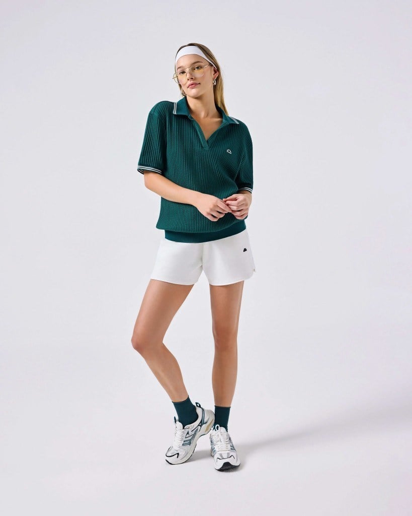 Ellesse 6SF5005-GRN Kadın Polo Yaka Tişört - Yeşil