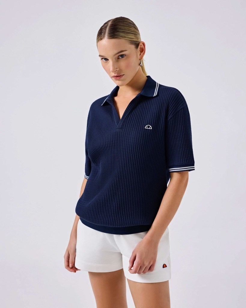 Ellesse 6SF5005-NV Kadın Polo Yaka Tişört - Lacivert