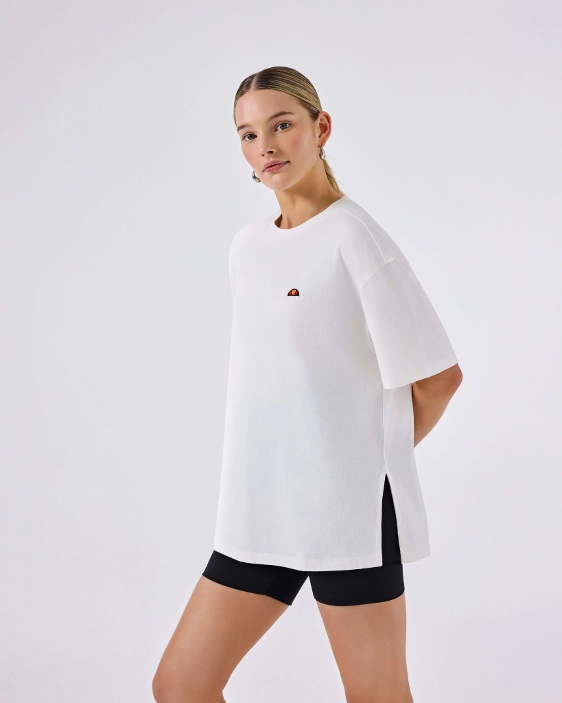 Ellesse 6SF5027-OF Kadın Tişört - Kırık Beyaz
