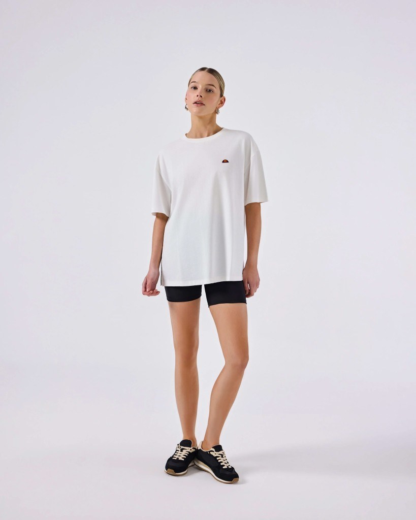 Ellesse 6SF5027-OF Kadın Tişört - Kırık Beyaz