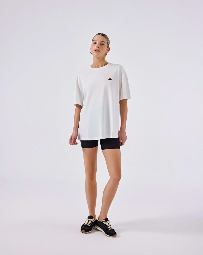 Ellesse 6SF5027-OF Kadın Tişört - Kırık Beyaz
