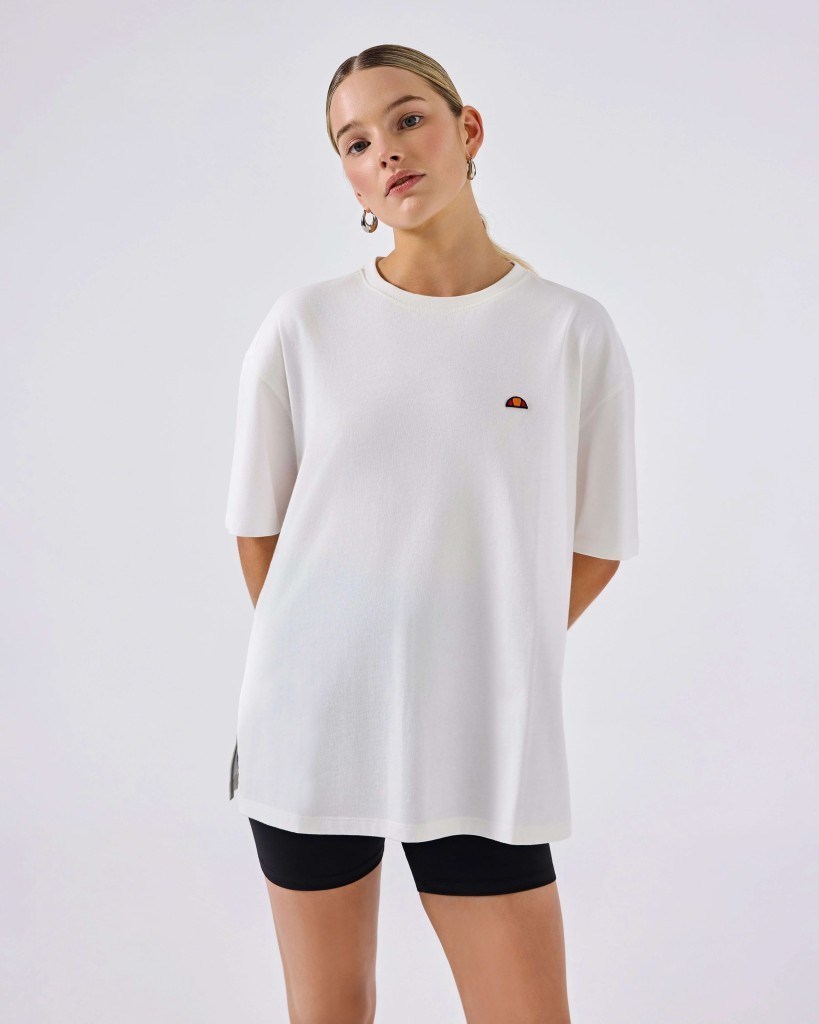 Ellesse 6SF5027-OF Kadın Tişört - Kırık Beyaz