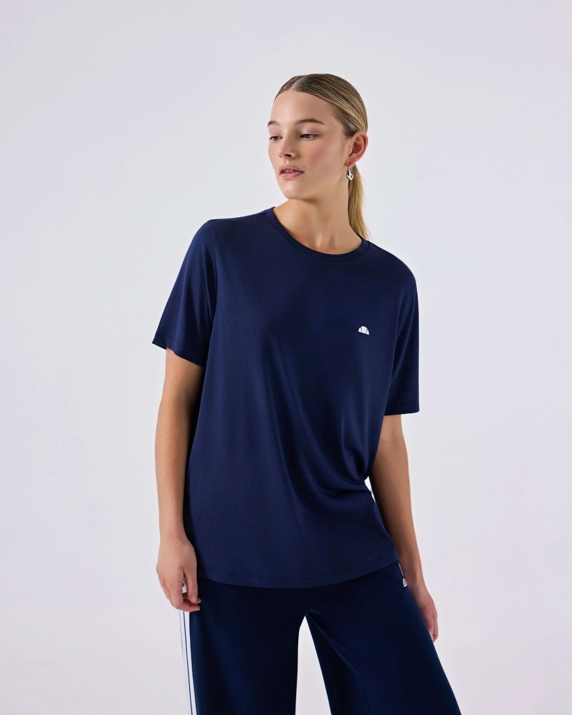 Ellesse 6SF5037-NV Kadın Modal Tişört - Lacivert