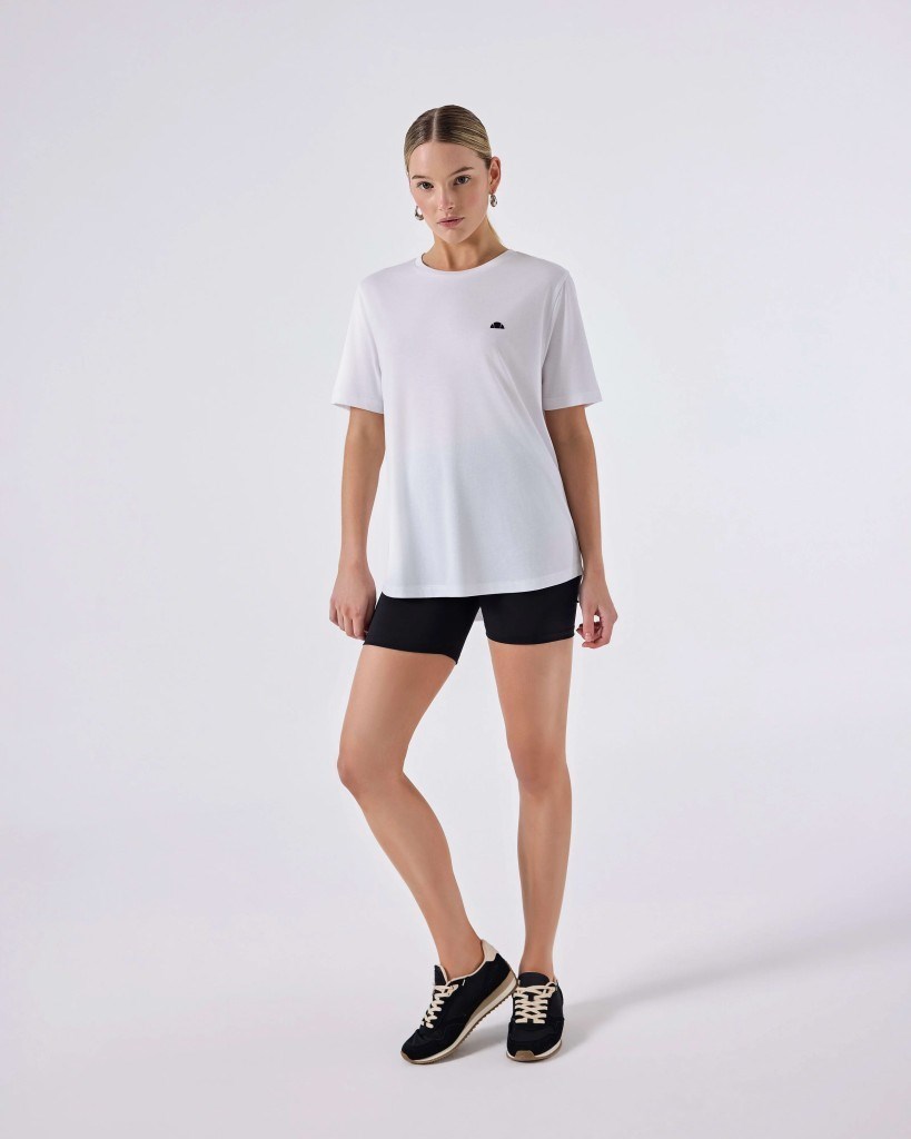 Ellesse 6SF5037-OF Kadın Modal Tişört - Kırık Beyaz