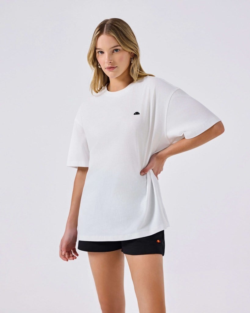 Ellesse 6SF5043-OF Kadın Tişört - Kırık Beyaz