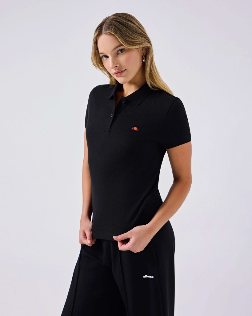Ellesse 6SF5056-BK Kadın Polo Yaka Tişört - Siyah