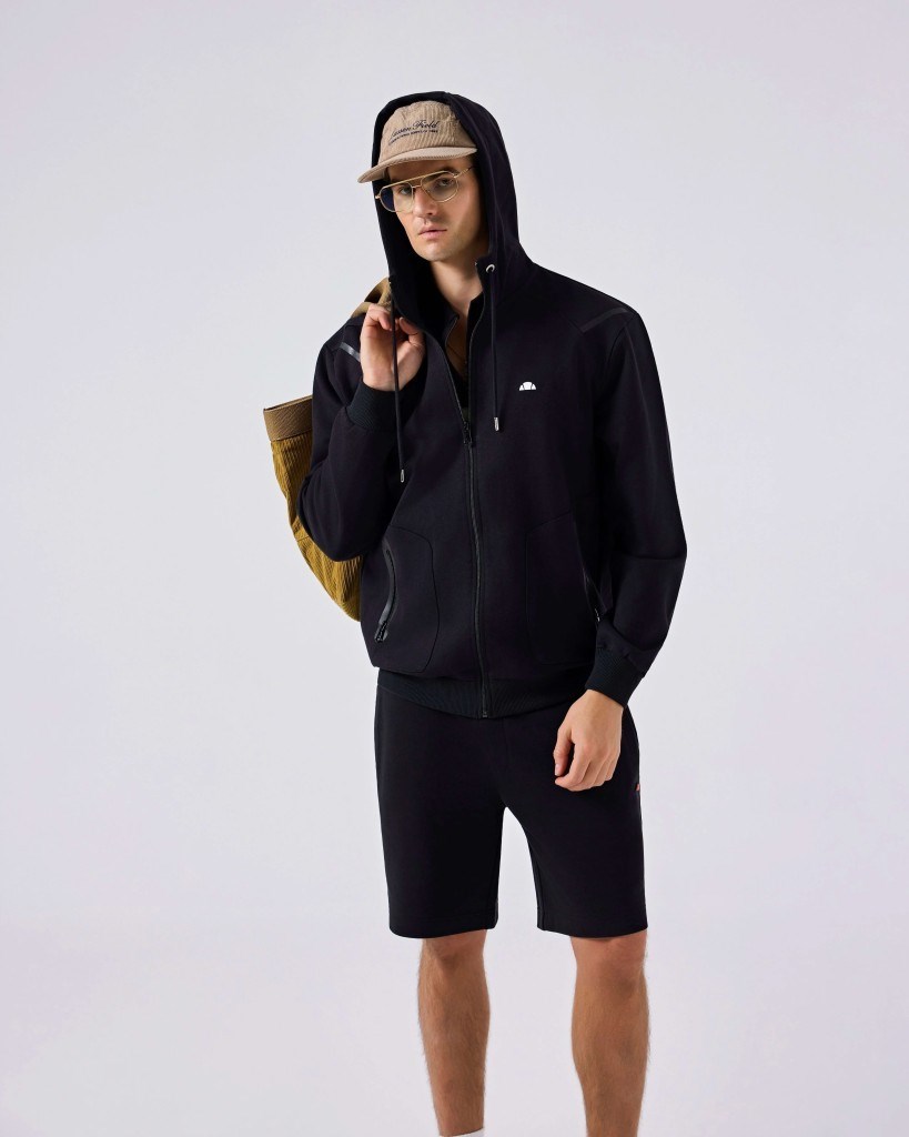 Ellesse 6SM1004-BK Erkek Kapüşonlu Sweat Ceket - Siyah