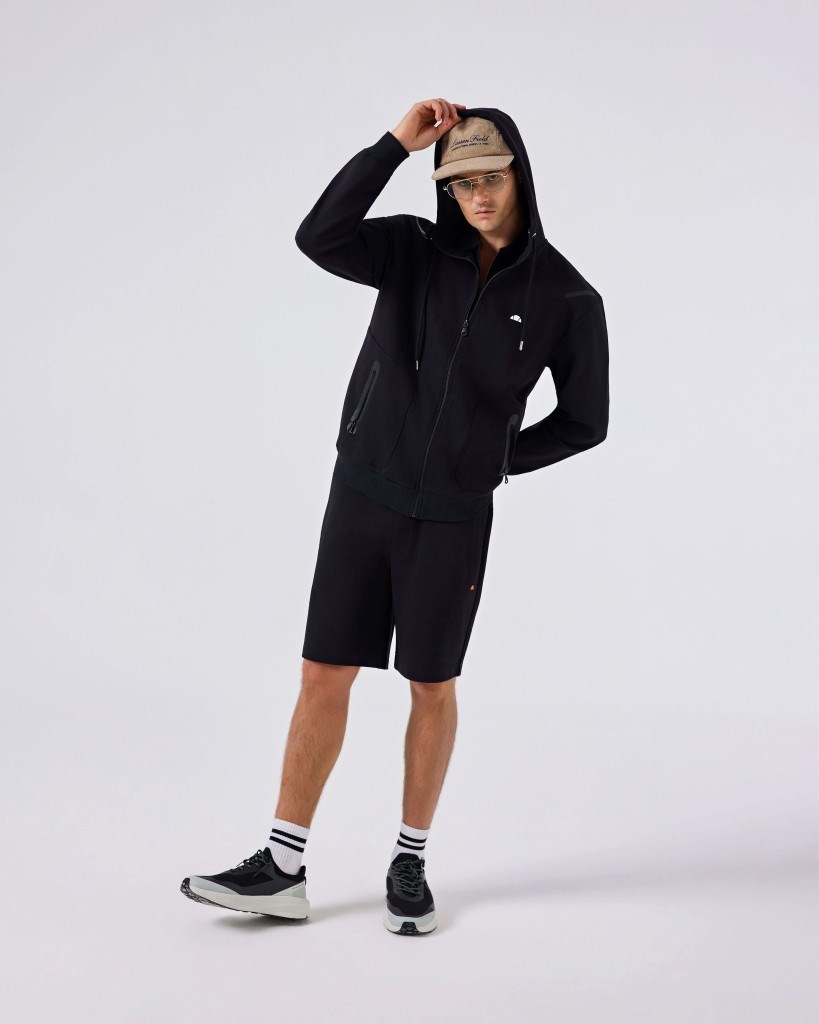 Ellesse 6SM1004-BK Erkek Kapüşonlu Sweat Ceket - Siyah