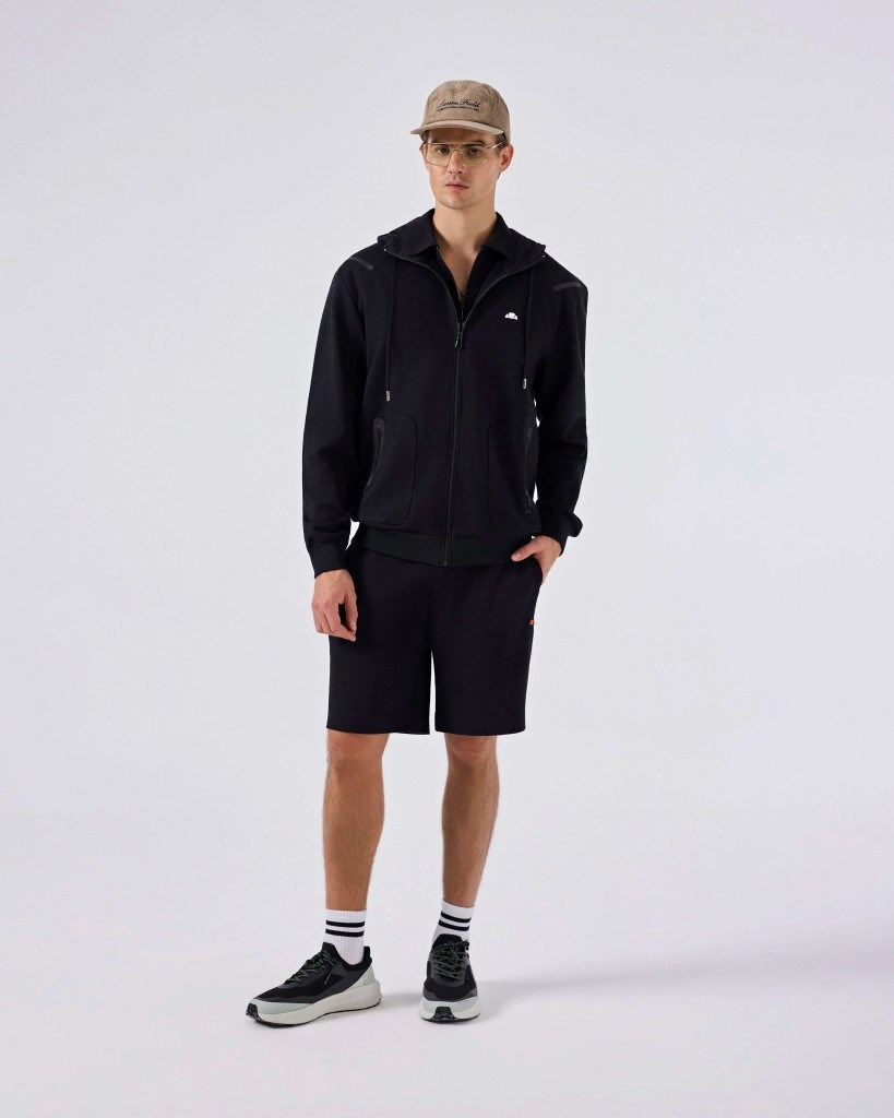 Ellesse 6SM1004-BK Erkek Kapüşonlu Sweat Ceket - Siyah
