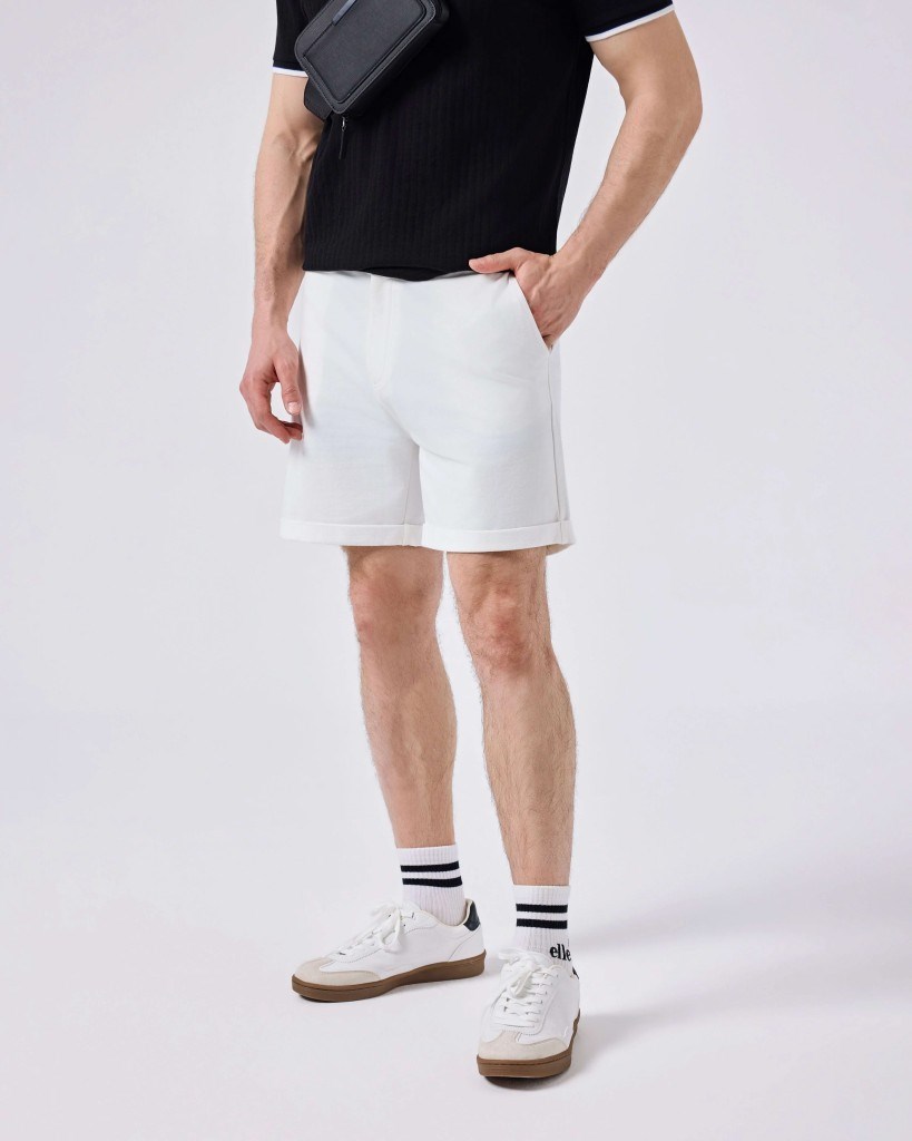 Ellesse 6SM4014-OF Erkek Şort - Kırık Beyaz
