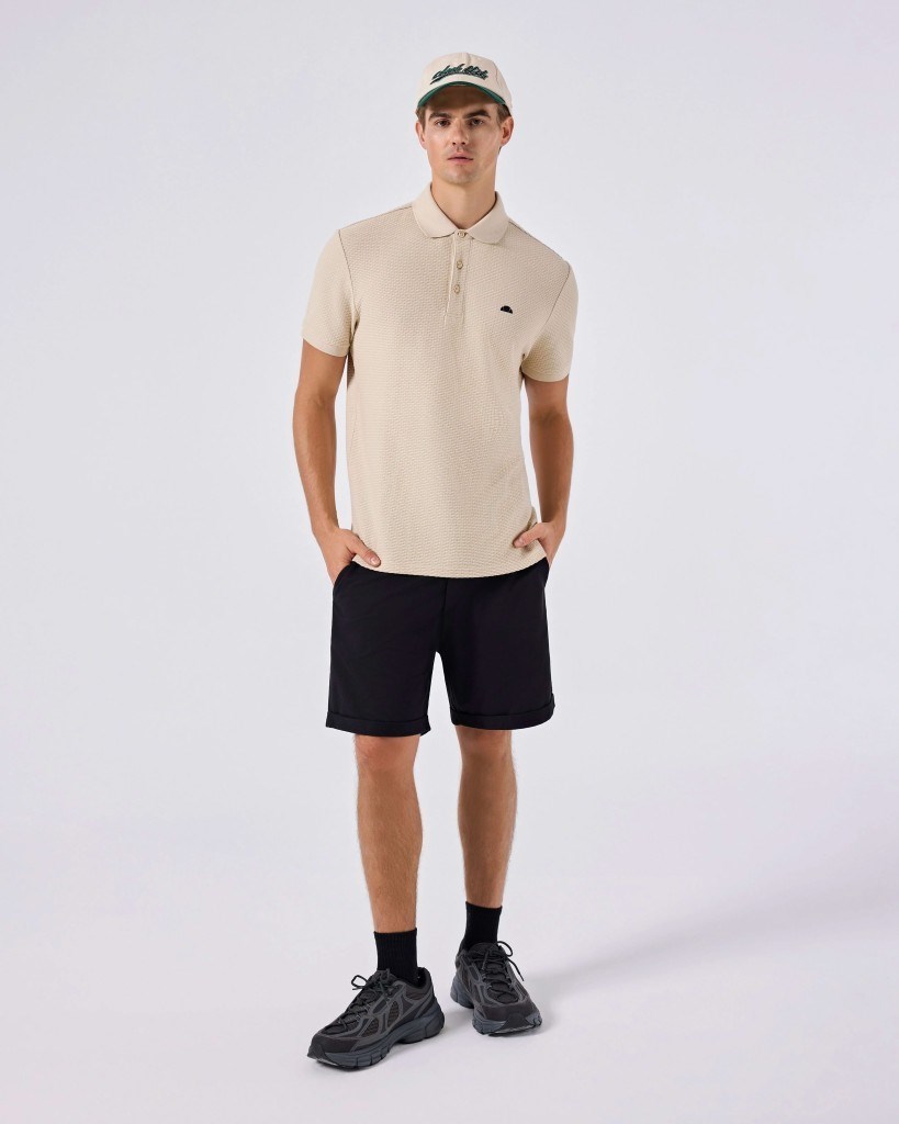 Ellesse 6SM5010-BG Erkek Polo Yaka Tişört - Bej
