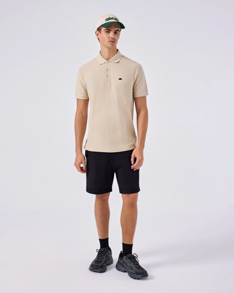 Ellesse 6SM5010-BG Erkek Polo Yaka Tişört - Bej