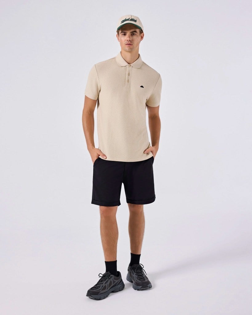 Ellesse 6SM5010-BG Erkek Polo Yaka Tişört - Bej