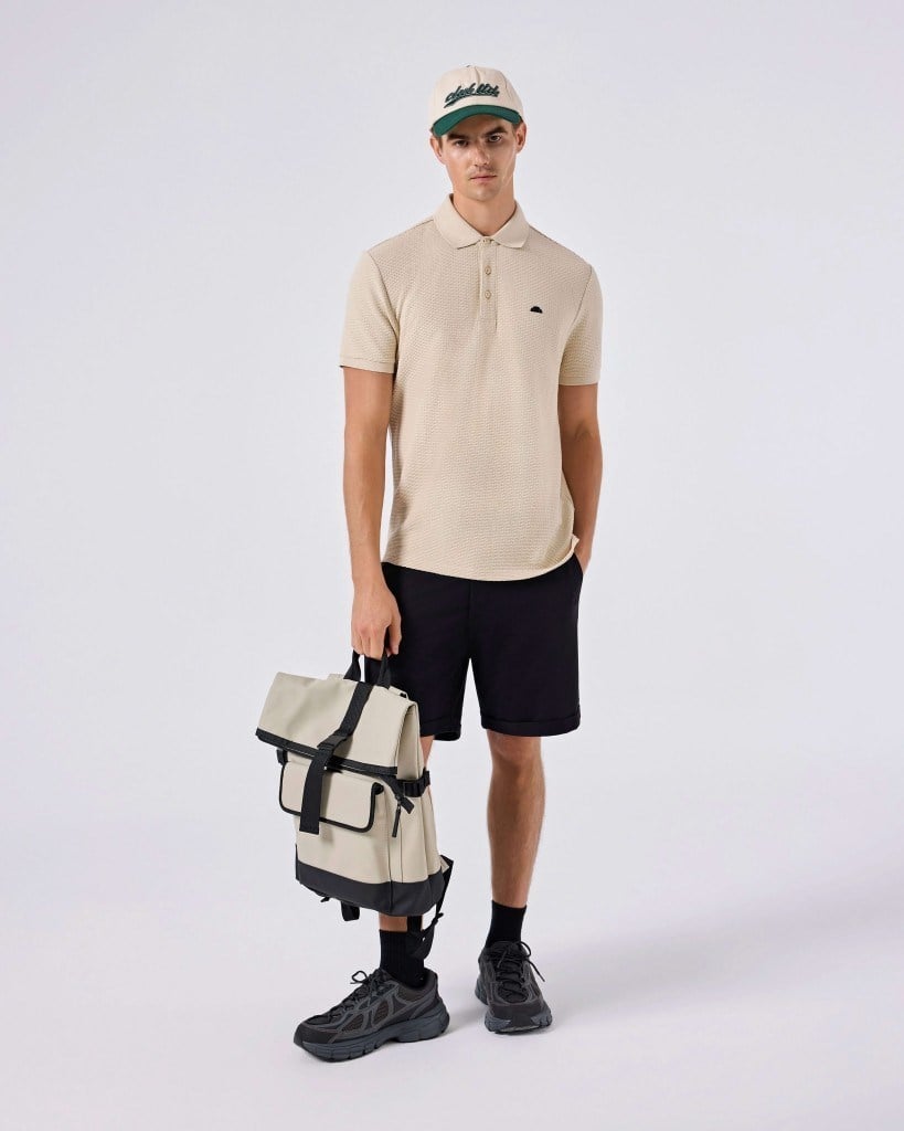 Ellesse 6SM5010-BG Erkek Polo Yaka Tişört - Bej