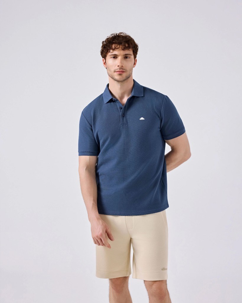 Ellesse 6SM5010-EBL Erkek Polo Tişört - Koyu Mavi