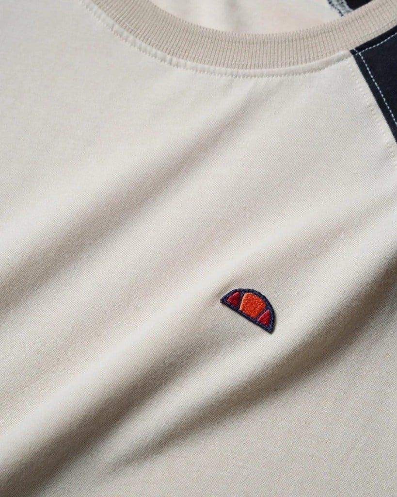 Ellesse 6SM5013-BG Erkek Tişört - Bej/Siyah
