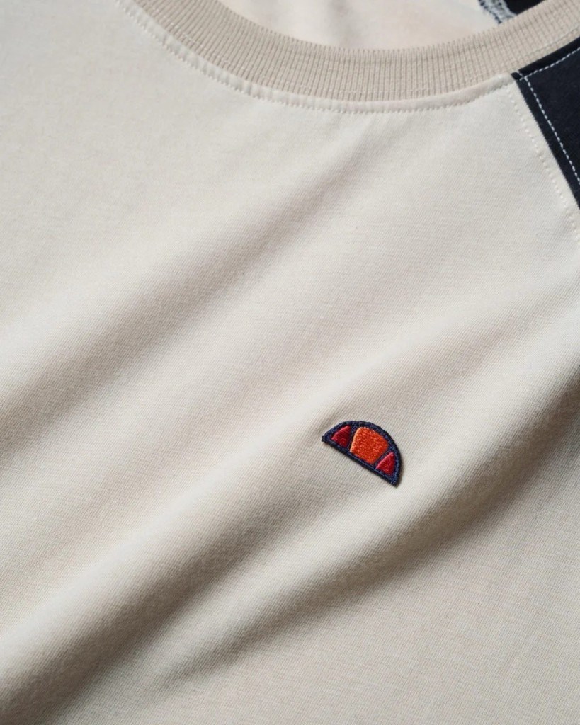 Ellesse 6SM5013-BG Erkek Tişört - Bej/Siyah