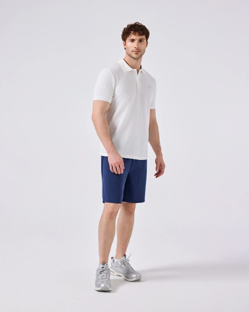 Ellesse 6SM5018-OF Erkek Polo Yaka Tişört - Kırık Beyaz