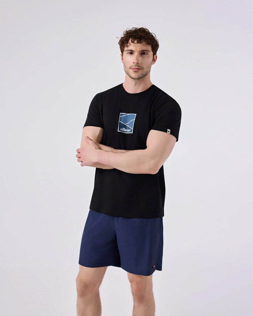Ellesse 6SM5025-BK Erkek Tişört - Siyah