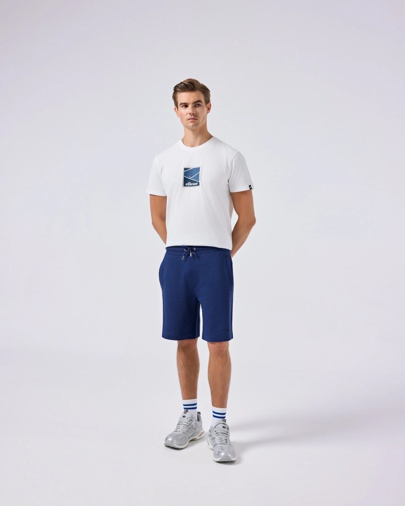 Ellesse 6SM5025-OF Erkek Tişört - Kırık Beyaz