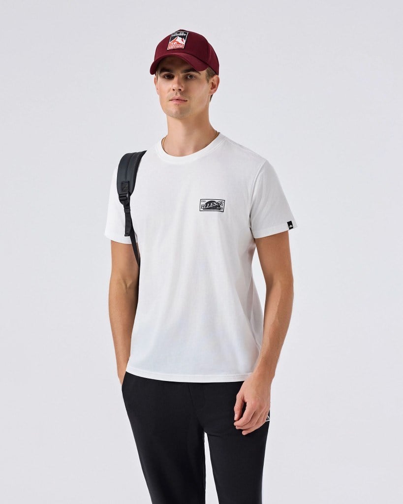 Ellesse 6SM5028-OF Erkek Tişört - Kırık Beyaz