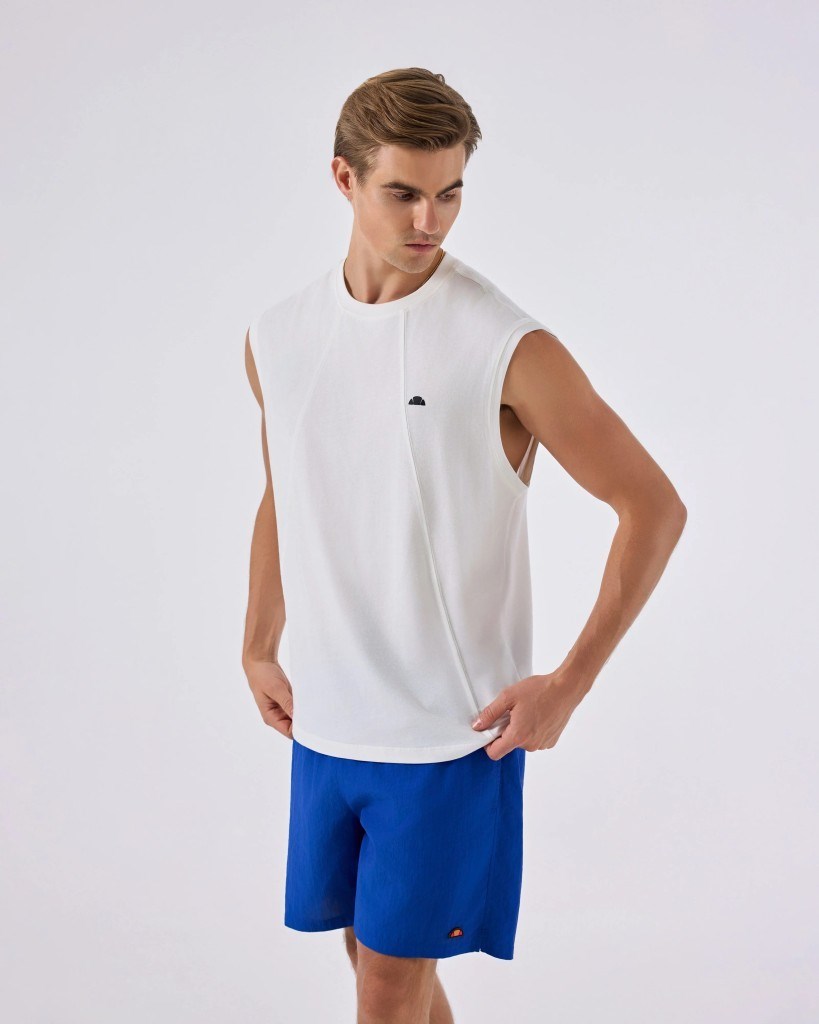 Ellesse 6SM5041-OF Erkek Atlet - Kırık Beyaz