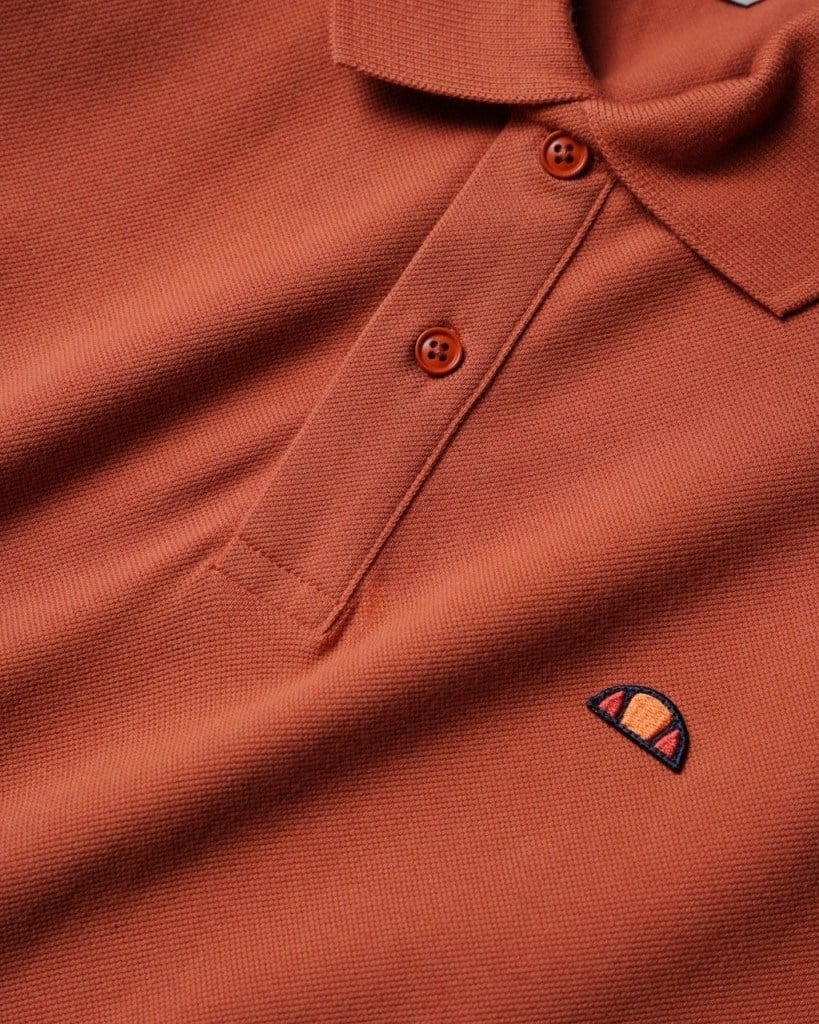 Ellesse 6SM5044-BR Erkek Polo Yaka Tişört - Kiremit