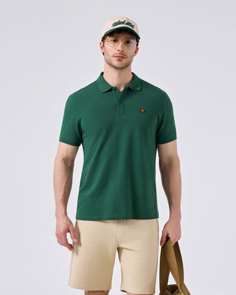 Ellesse 6SM5044-GRN Erkek Polo Yaka Tişört - Yeşil