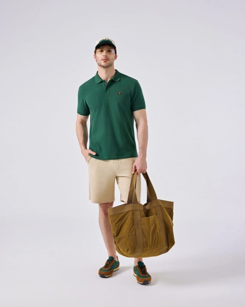 Ellesse 6SM5044-GRN Erkek Polo Yaka Tişört - Yeşil